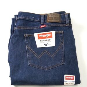 Wrangler Men's Dark Blue Relaxed Jeans